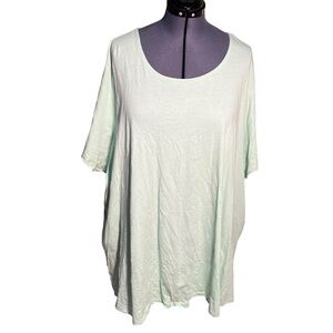 Roaman’s Scoop Neck T-Shirt Mint Green 6X 42/44